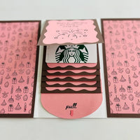 🎇🎂Brithday Card Booklet(Pink)