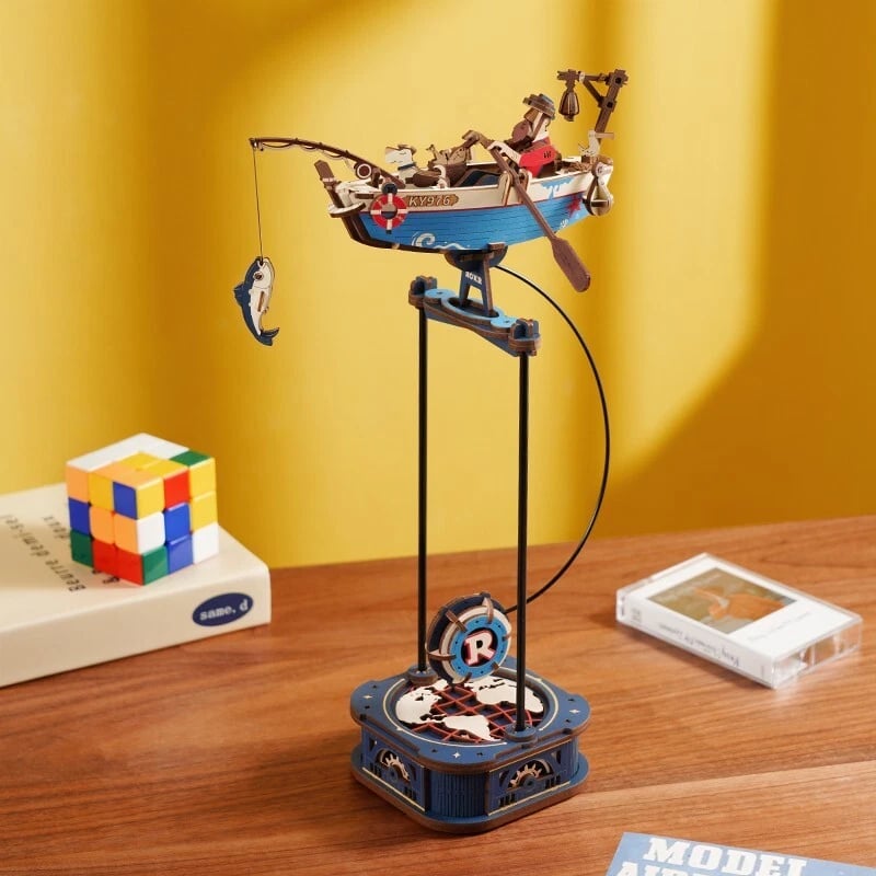 DIY Wooden Puzzle Gravity Swing Pendulum Toy Set