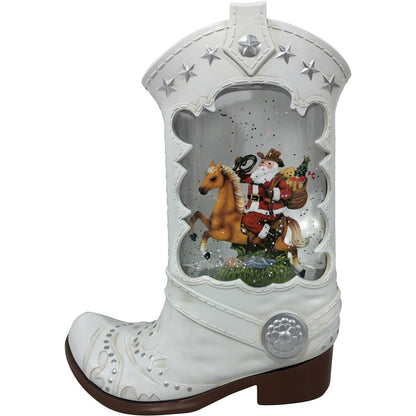 🎄✨ Cowboy Boot Glitter Spinner – Festive Holiday Decor ✨🤠