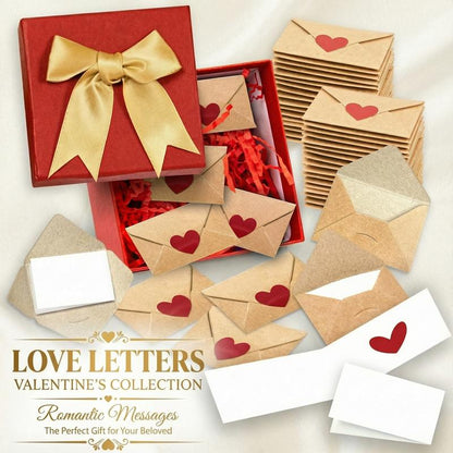 💌 Mini Love Notes Cards & Envelopes – 60-Piece Set