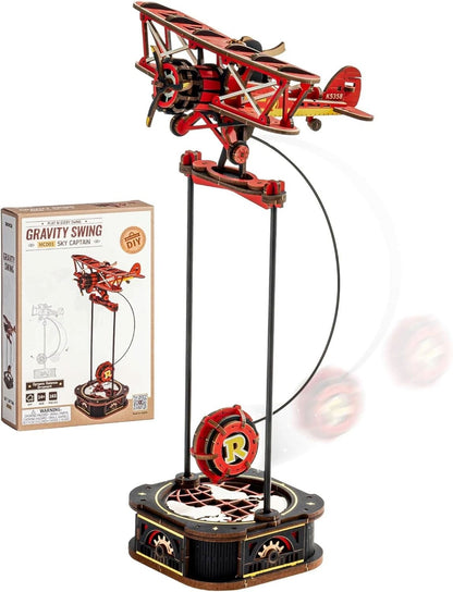 DIY Wooden Puzzle Gravity Swing Pendulum Toy Set
