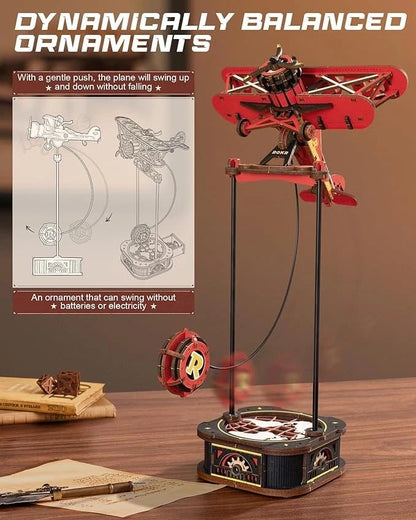 DIY Wooden Puzzle Gravity Swing Pendulum Toy Set