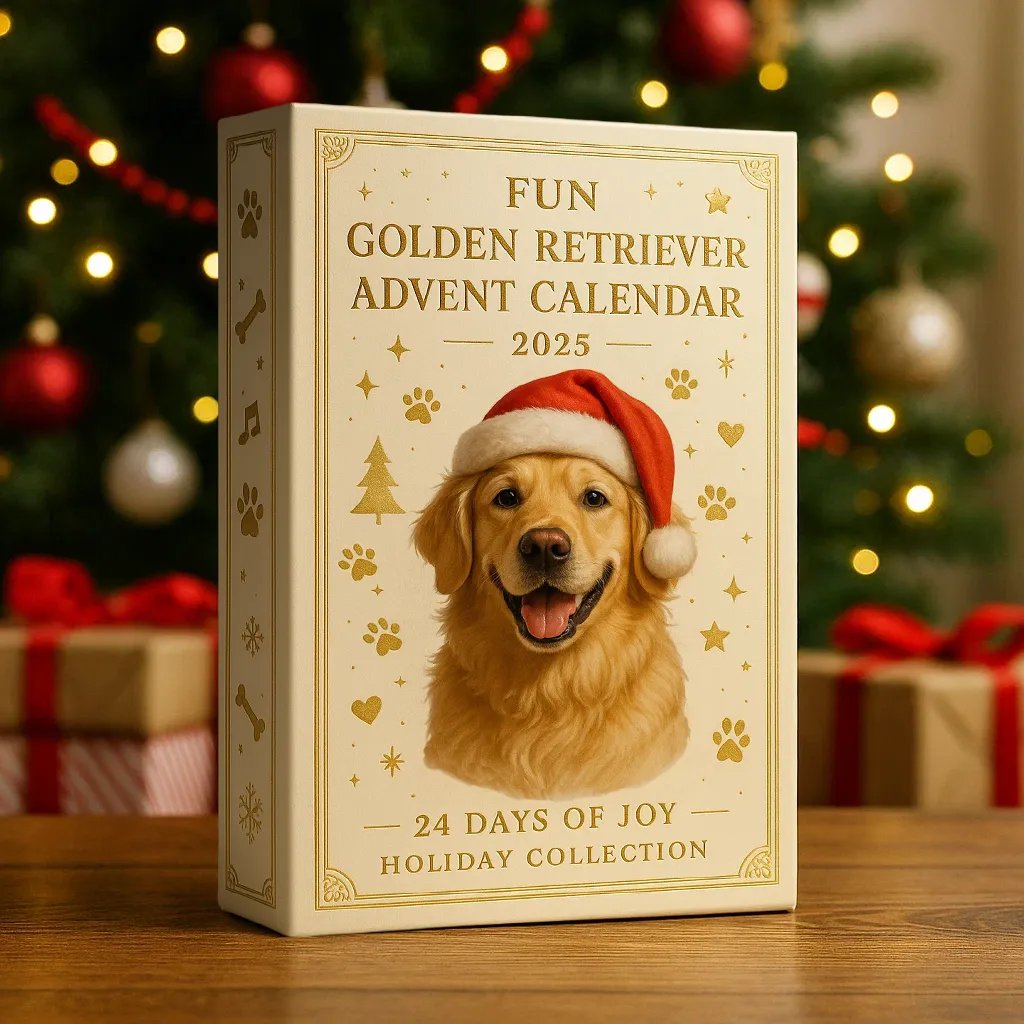 Fun Golden Retriever Advent Calendar 2025